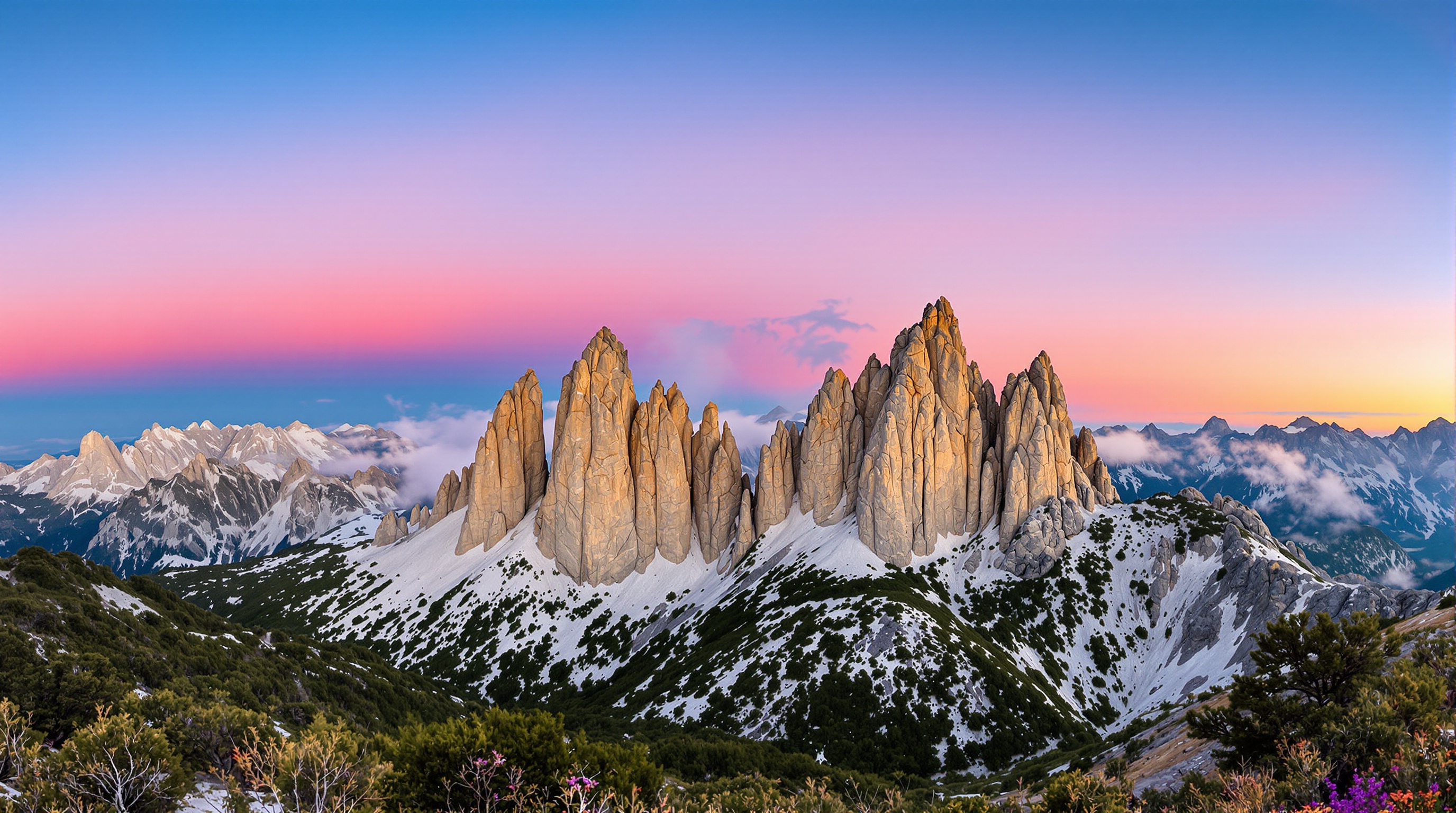 Aiguilles de Bavella au lever du soleil