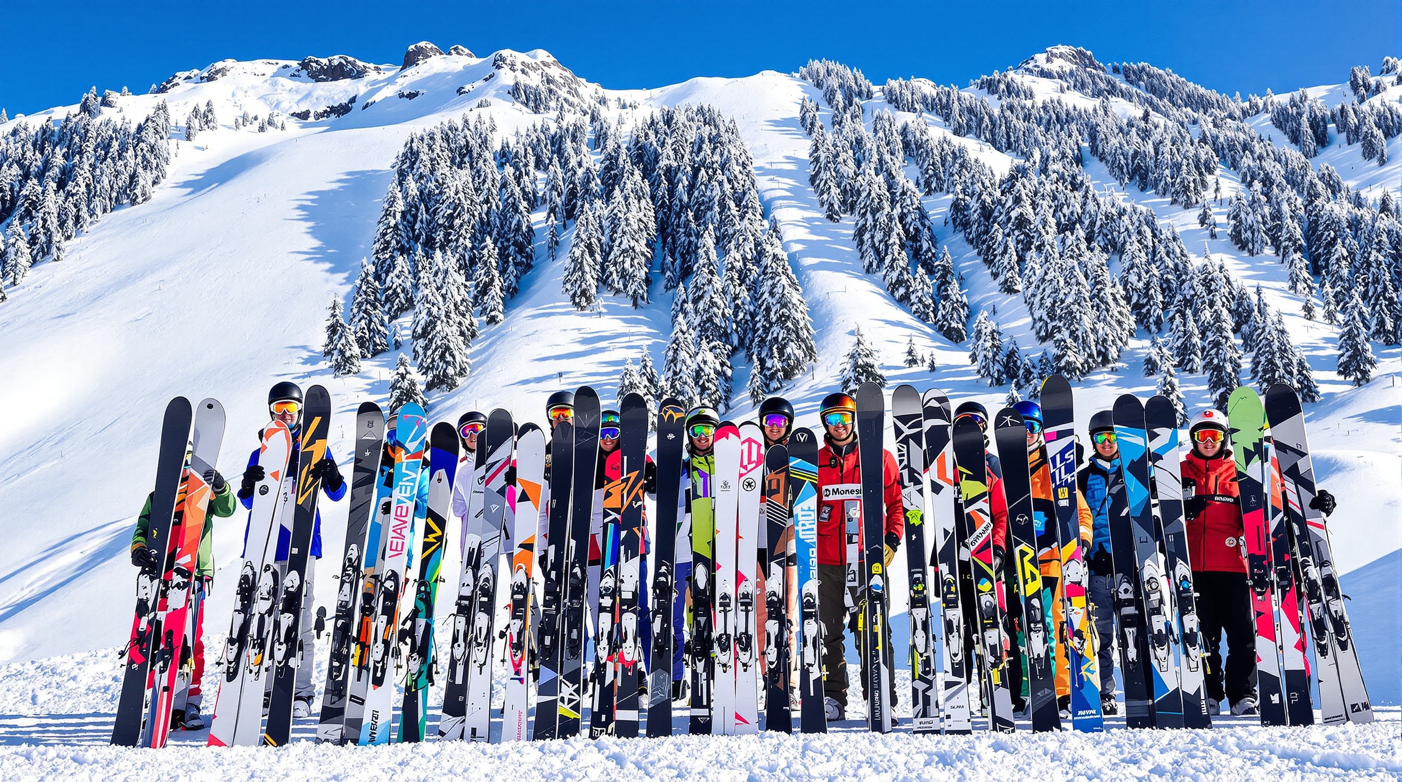 Diversité des skis et terrains : adaptation du matériel et techniques.