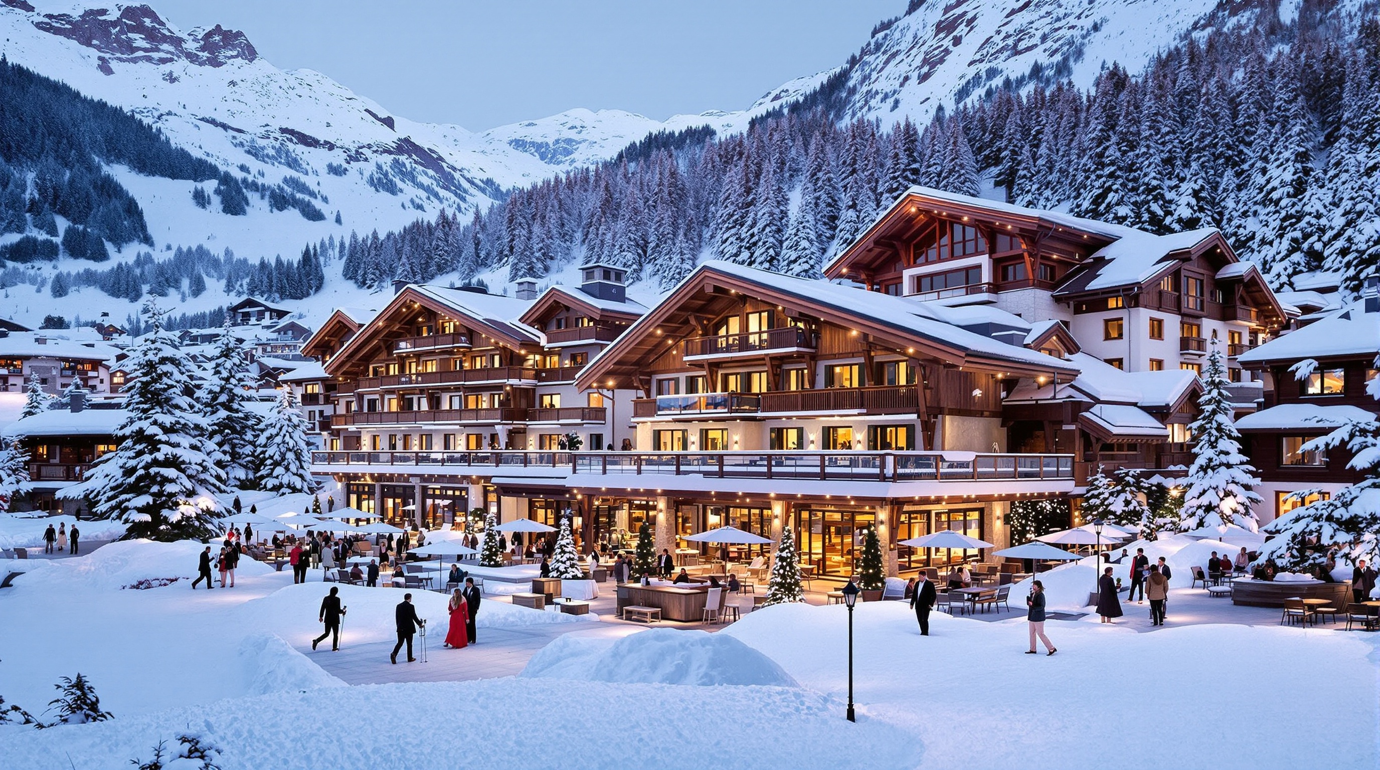 Lech Autriche luxe discret chalets tradition paysage préservé