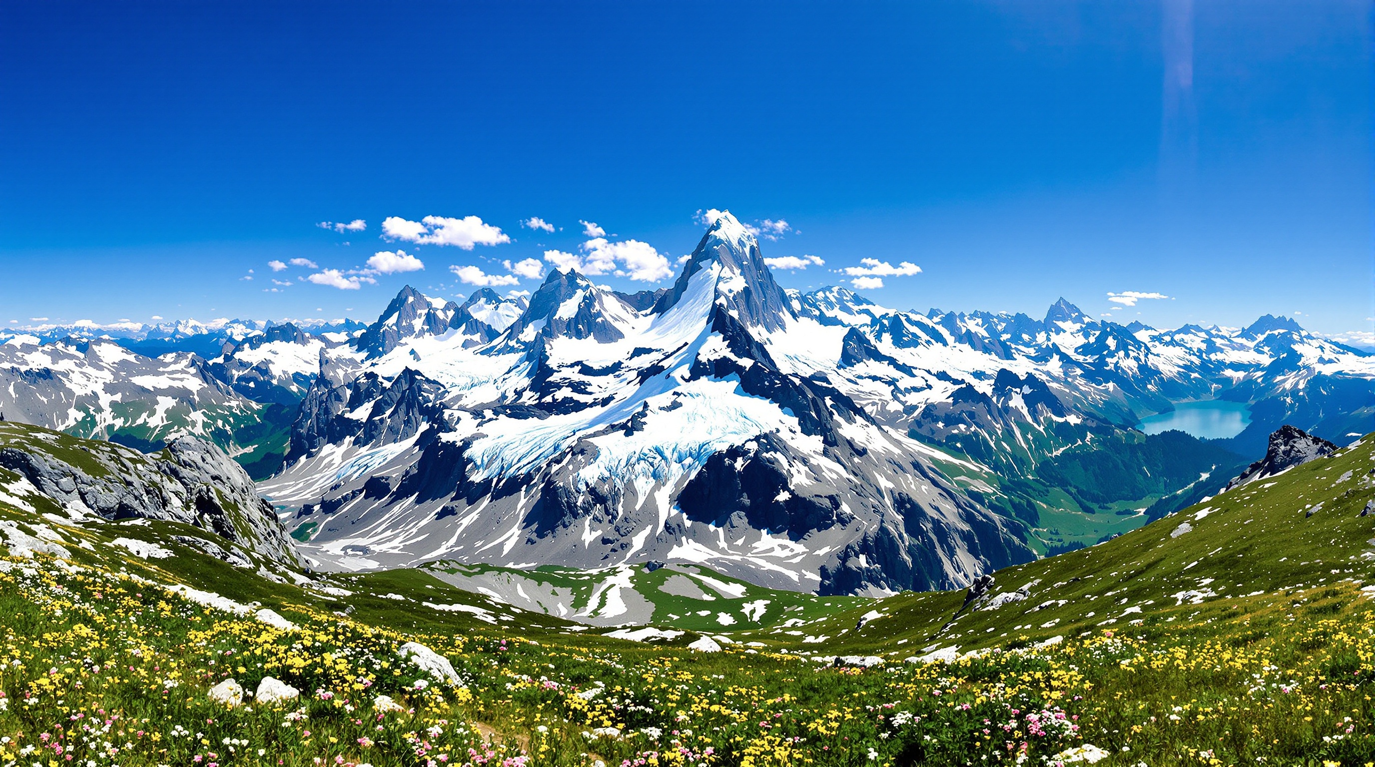 panorama du Mont-Dolent, point triple France-Italie-Suisse