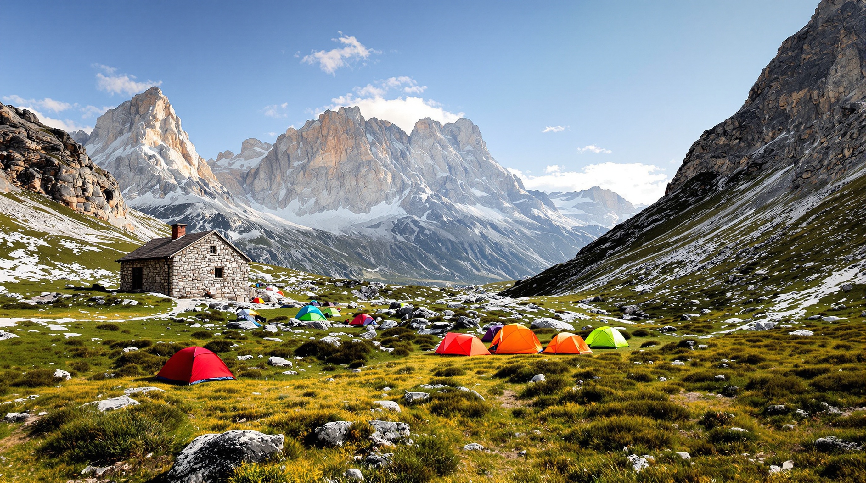 Refuge de l'Onda GR20 ambiance rustique tentes montagne corse
