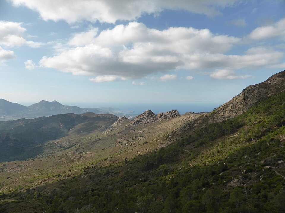 Versants de Balagne photographiés depuis le GR20