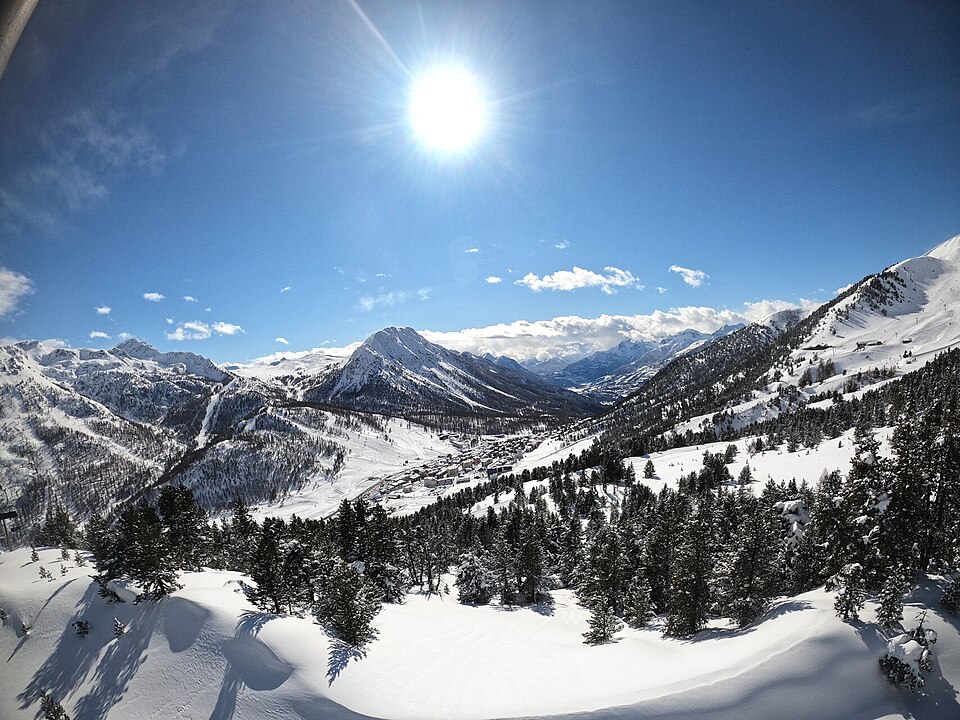 Photographie du domaine skiable de Montgenèvre dans les Hautes-Alpes