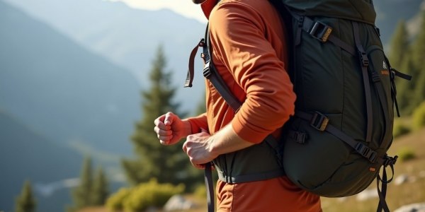 Sac à dos de randonnée réglé pour un portage confortable