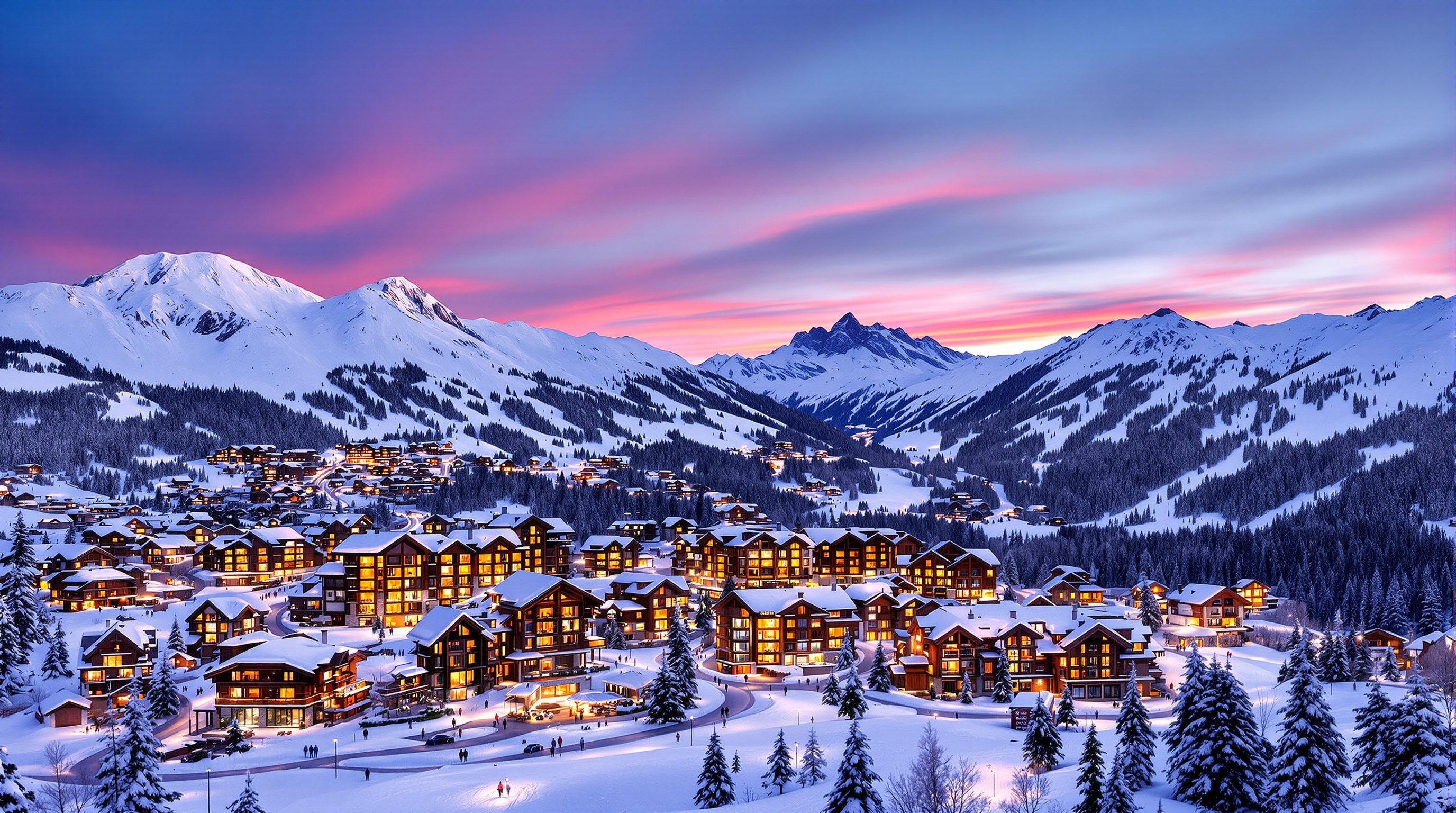 Vue panoramique Courchevel luxe
